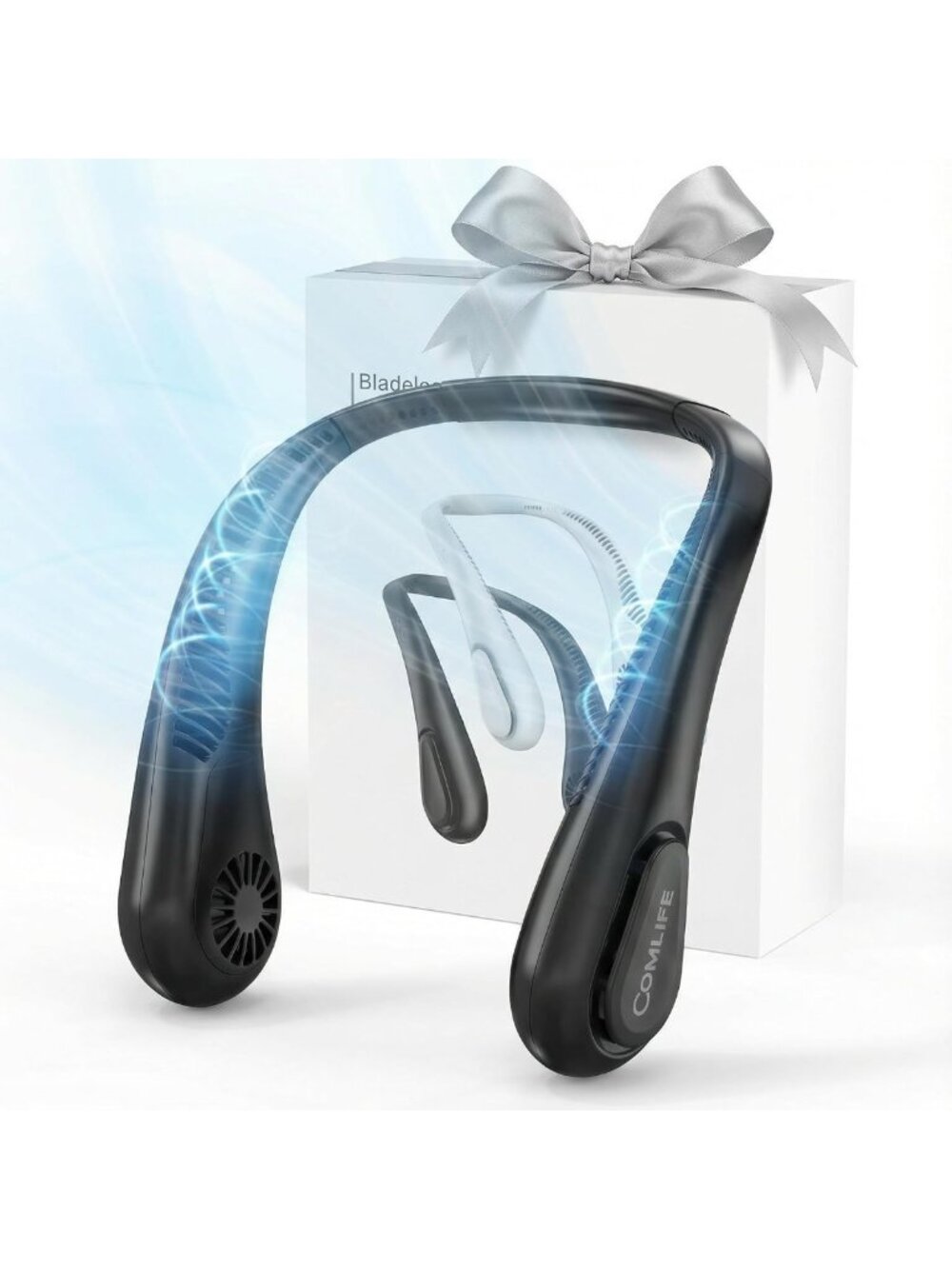Portable Bladeless Neck Fan - Rechargeable Wearable Cooling Gift for All